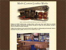 Tablet Screenshot of madrileatherworks.com